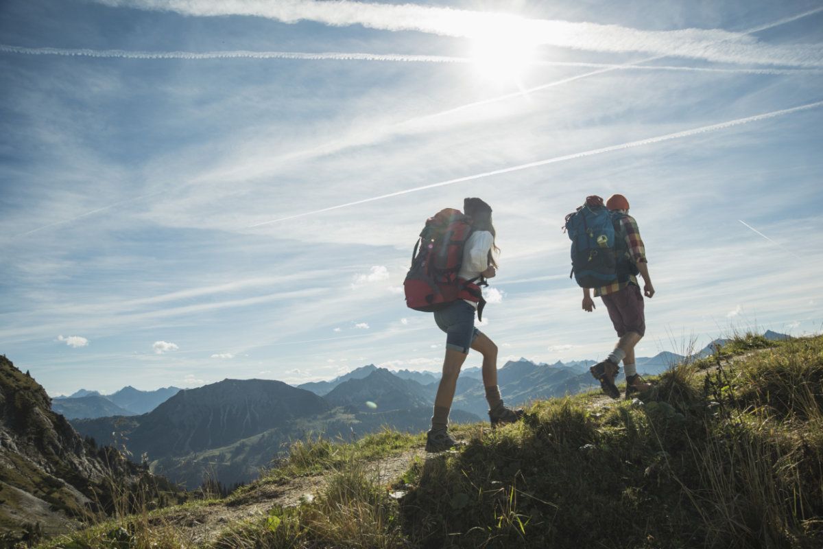 Backpackers in Tyrol