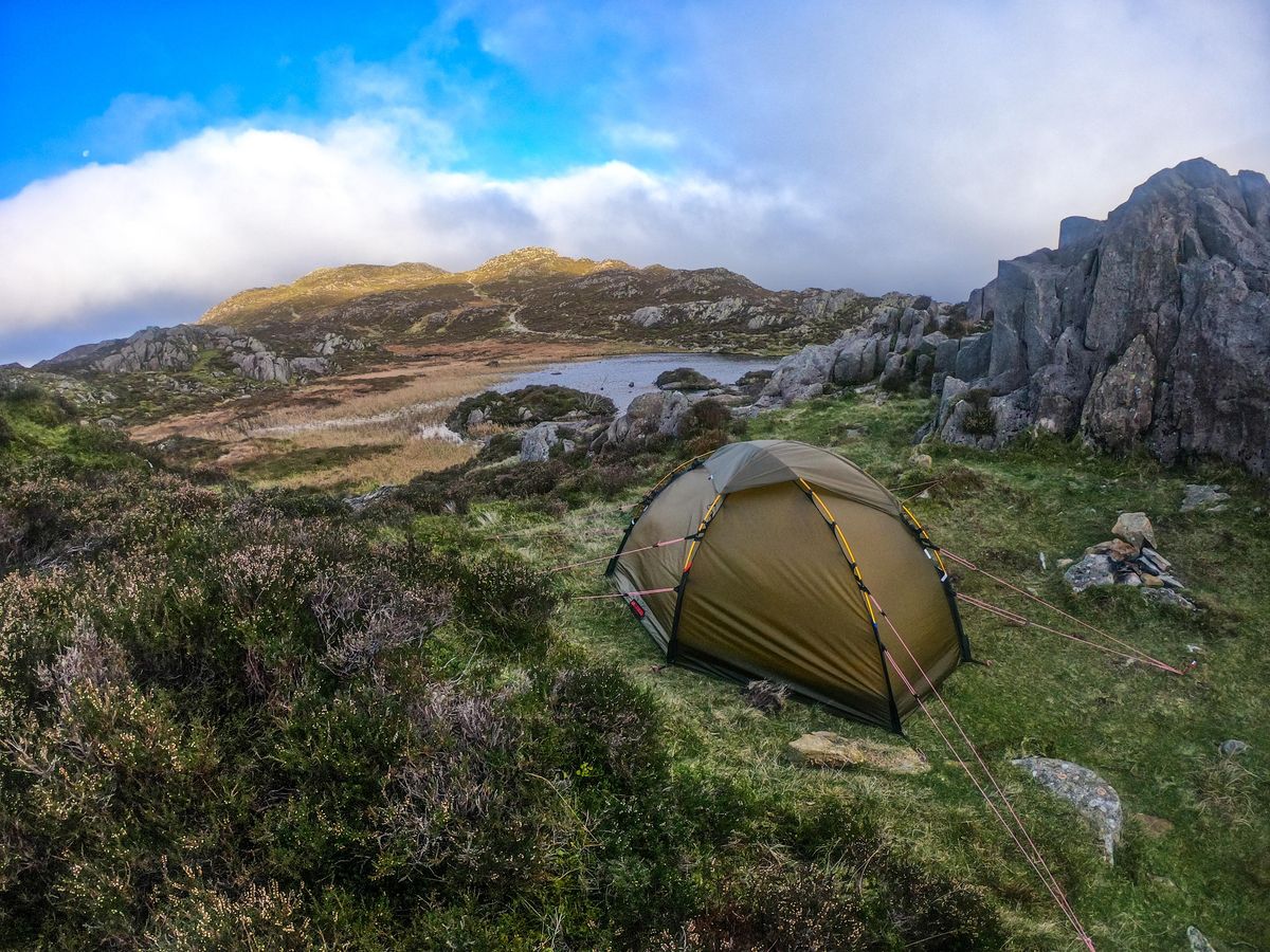 Backpackers in Lake District