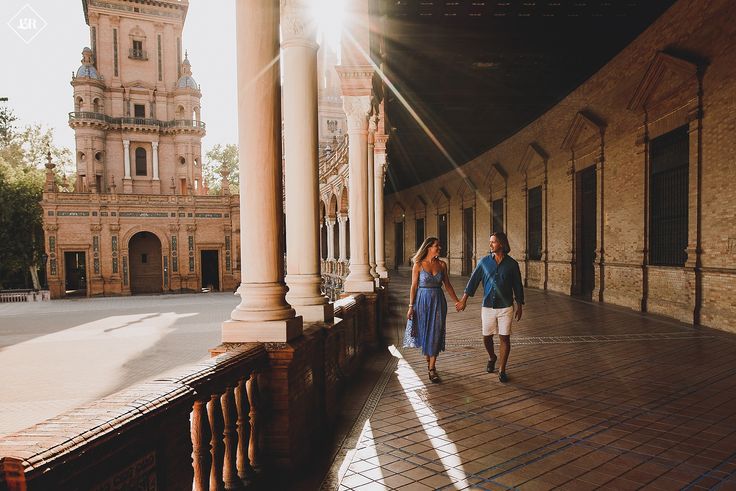 Romantic couple in Seville
