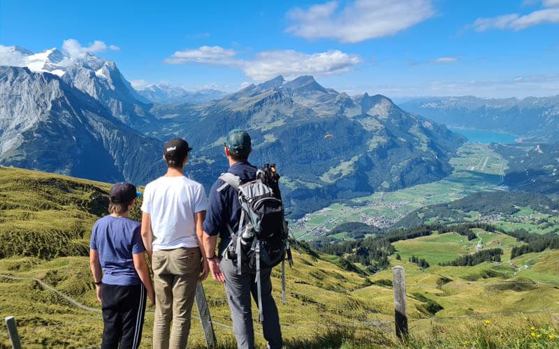 Backpackers in Interlaken